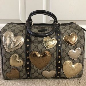 Authentic, Gucci Joy Boston Satchel GG Supreme